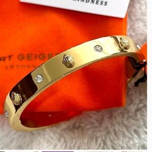 Kurt Geiger Nwt Crystal Eagle Head Bangle Bracelet Retail $78